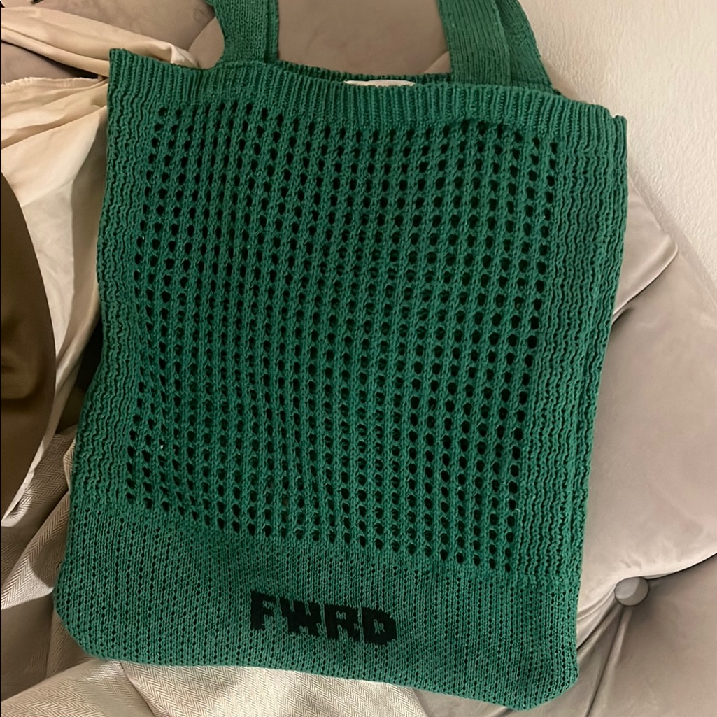 Fwrd Green Knit Tote Bag